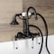 Aqua Vintage Wall Mount Clawfoot Tub Faucet, Matte Black AE7T0WLL - alternate 4